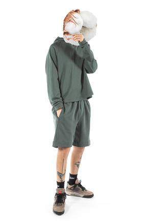 ORGANIC FRENCH TERRY COTTON HOODIE 305G